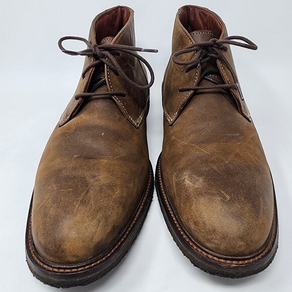 Johnston & Murphy Chukka Boots Men 11.5M Copeland Brown Oiled Leather 25-1870 - Picture 3 of 10